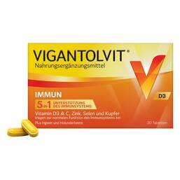 Abbildung: Vigantolvit Immun Filmtabletten Filmtabletten, 30 St PZN 16752311