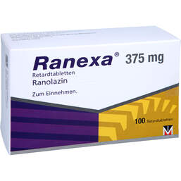 Abbildung: Ranexa 375 mg Retardtabletten 100 St, Retard-Tabletten PZN 16752989