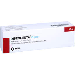 Abbildung: Diprogenta Creme 0,64 mg / g + 1,67 mg / g 30 g, Creme PZN 16754095