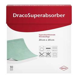 Abbildung: Dracosuperabsorber 20x20 cm Wundauflage 10 St, Verband PZN 16756125
