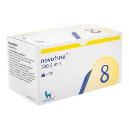 Abbildung: Novofine 8 Kanülen 0,30x8 mm 30 G thinwall 100 St, Kanüle PZN 16756177 