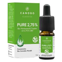 Abbildung: Canobo Pure 2,75% Tropfen zum Einnehmen Tropfen, 10 ml PZN 16756272