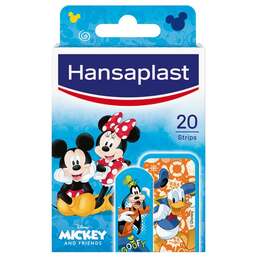 Abbildung: Hansaplast Kinder Pflasterstrips Mickey & Friends 20 St, Pflaster PZN 16760150