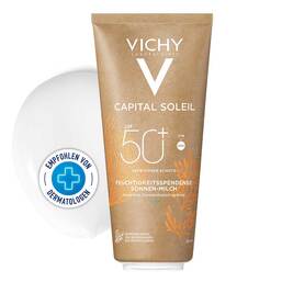 Abbildung: Vichy Capital Soleil feuchtigkeitsspendende Sonnen-Milch LSF 50 + Creme, 200 ml PZN 16761497
