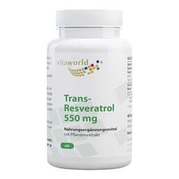 Abbildung: Trans-Resveratrol 550 mg Kapseln 60 St, Kapseln PZN 16763094