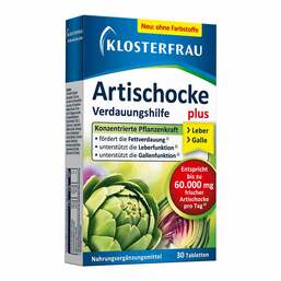 Abbildung: Klosterfrau Artischocke plus Tabletten Tabletten, 30 St PZN 16767962