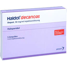 Abbildung: Haldol decanoas Depot 50 mg / ml Injektionslösung i.e.Ampulle 5X3 ml, Injektionslösung PZN 16769257