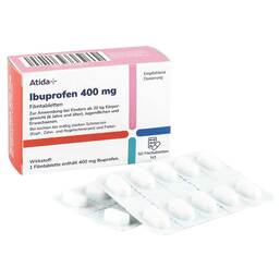Abbildung: ATIDA+ Ibuprofen 400 mg Filmtabletten Filmtabletten, 50 St PZN 16769837