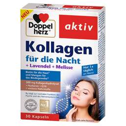 Abbildung: Doppelherz Kollagen für die Nacht Kapseln Kapseln, 30 St PZN 16771395