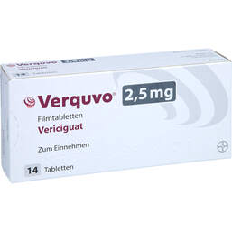 Abbildung: Verquvo 2,5 mg Filmtabletten 1X14 St, Filmtabletten PZN 16771828