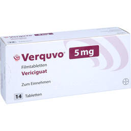 Abbildung: Verquvo 5 mg Filmtabletten 1X14 St, Filmtabletten PZN 16771892
