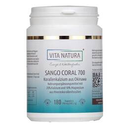 Abbildung: Sango Meereskoralle 700 mg Vegikapseln 180 St, Kapseln PZN 16777742