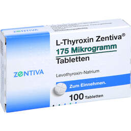 Abbildung: L-Thyroxin Zentiva 175 Mikrogramm Tabletten 100 St, Tabletten PZN 16778411
