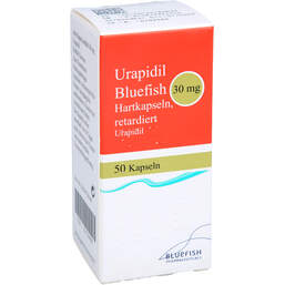 Abbildung: Urapidil Bluefish 30 mg Hartkapseln retadiert 50 St, Retard-Kapseln PZN 16778983