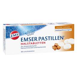 Abbildung: Emser Pastillen Halstabletten salted Caramel Lutschpastillen, 30 St PZN 16780106
