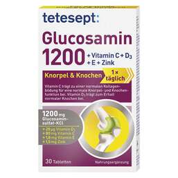 Abbildung: Tetesept Glucosamin 1200 Filmtabletten 30 St, Filmtabletten PZN 16785339