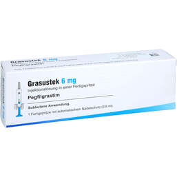 Abbildung: Grasustek 6 mg Injektionslösung in einer Fertigspritze 1 St, Injektionslösung PZN 16787663