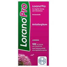 Abbildung: Loranopro 0,5 mg / ml Lösung zum Einnehmen Lösung zum Einnehmen, 100 ml PZN 16790122