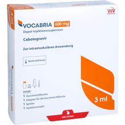 Abbildung: Vocabria 600 mg Depot-Injektionssuspension 1X3 ml, Depot-Injektionssuspension PZN 16790814