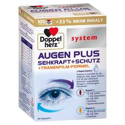Abbildung: Doppelherz Augen plus Sehkraft + Schutz system Kapseln Kapseln, 80 St PZN 16794083