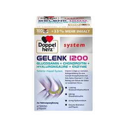 Abbildung: Doppelherz Gelenk 1200 system 40 Kapseln + 40 Tabletten Kombipackung, 80 St PZN 16794114
