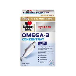 Abbildung: Doppelherz Omega-3 Konzentrat system Kapseln Kapseln, 80 St PZN 16794137