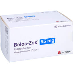 Abbildung: Beloc-Zok 95 mg Retardtabletten 90 St, Retard-Tabletten PZN 16795349