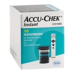 Abbildung: Accu Chek Instant Teststreifen 1X10 St, Teststreifen PZN 16796194