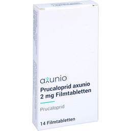 Abbildung: Prucaloprid axunio 2 mg Filmtabletten 14 St, Filmtabletten PZN 16798968