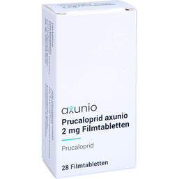 Abbildung: Prucaloprid axunio 2 mg Filmtabletten 28 St, Filmtabletten PZN 16798974