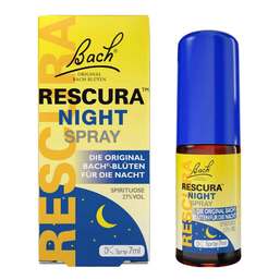 Abbildung: Bachblüten Original Rescura Night Spray mit Alkohol 7 ml, Spray PZN 16802196