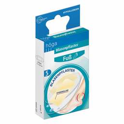 Abbildung: höga Blasenpflaster Fuß 7 x 3,8 cm 5 St, Pflaster PZN 16806722