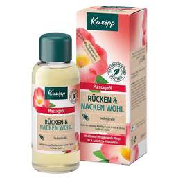 Abbildung: Kneipp Massageöl Rücken & Nacken Wohl Öl, 100 ml PZN 16807265