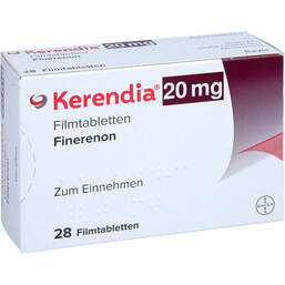Abbildung: Kerendia 20 mg Filmtabletten 28 St, Filmtabletten PZN 16807383