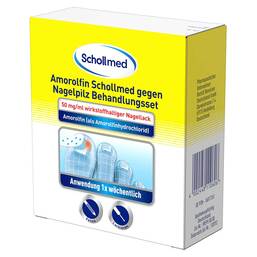 Abbildung: Amorolfin Schollmed gegen Nagelpilz Behandlungsset Wirkstoffhaltiger Nagellack, 2.5 ml PZN 16811261