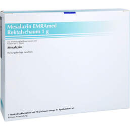Abbildung: Mesalazin Emramed 1 g Rektalschaum 70 g, Rektalschaum PZN 16811574