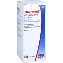 Abbildung: Duodart 0,5 mg / 0,4 mg Hartkapseln 90 St, Hartkapseln PZN 16812094