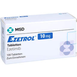 Abbildung: Ezetrol 10 mg Tabletten 100 St, Tabletten PZN 16812148