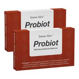 Abbildung: Biomo Aktiv Probiot Kapseln 2X30 St, Kapseln PZN 16813030