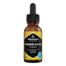 Abbildung: Vitamin D3 K2 1000 I.E. / 10 µg Tropfen hochdosiert 50 ml, Tropfen PZN 16819311