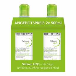 Abbildung: Bioderma Sebium H2O Reinigungslösung für fettige, unreine Haut 2X500 ml, Lösung PZN 16820372