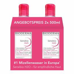 Abbildung: Bioderma Sensibio H2O Reinigungslösung für empfindliche Haut Lösung, 2X500 ml PZN 16820389