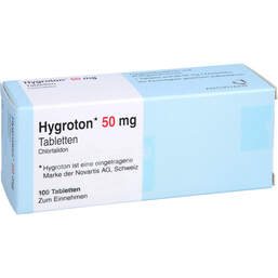 Abbildung: Hygroton 50 mg Tabletten 100 St, Tabletten PZN 16820567