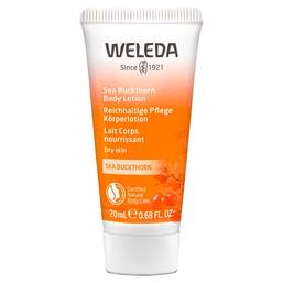 Abbildung: Weleda Sanddorn reichhaltige Pflege Körperlotion Lotion, 20 ml PZN 16823034