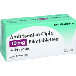 Abbildung: Ambrisentan Cipla 10 mg Filmtabletten 30 St, Filmtabletten PZN 16833825