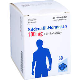 Abbildung: Sildenafil-Hormosan 100 mg Filmtabletten 60 St, Filmtabletten PZN 16834061