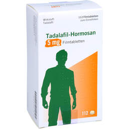 Abbildung: Tadalafil-Hormosan 5 mg Filmtabletten 112 St, Filmtabletten PZN 16834090