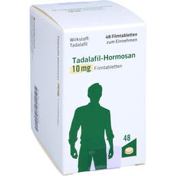 Abbildung: Tadalafil-Hormosan 10 mg Filmtabletten 48 St, Filmtabletten PZN 16834109