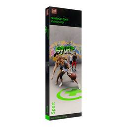 Abbildung: Bort Stabilogen Sport Kniebandage Größe 3 + schw / grün 1 St, Bandage PZN 16846673