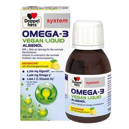 Abbildung: Doppelherz Omega-3 vegan Liquid system Flüssigkeit, 100 ml PZN 16849714